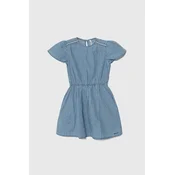 Pepe Jeans Poletna obleka Quincy PG951657 Modra Regular Fit