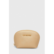 Kozmetična torbica Love Moschino zlata barva