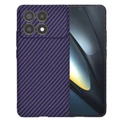 Trden TPU ovitek Techsuit Carbonite FiberShell za Xiaomi Poco F6 Pro - purple