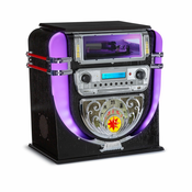 Auna Graceland Mini, Jukebox, CD prehrávač, prehrávač platní, DAB+/FM rádio, LED (JSY-09A-01)