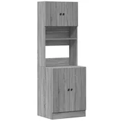 Vidaxl Kuhinjska omarica siva sonoma 60x50x180 cm inženirski les