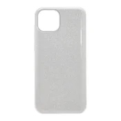 Maska Crystal Dust za iPhone 14 Plus srebrna.