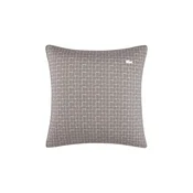 Bombažna prevleka za blazino Lacoste L BLOCK Greige 65 x 65 cm siva barva