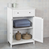 SoBuy Kopalniška Omarica Z 1 Predalom Z 2 Vrati 57x34x87cm Frg238-w
