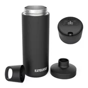 Termo lonček ETNA 500 ml, s pokrovom RENO, mat črna, nerjaveče jeklo, Kambukka