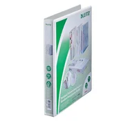 Spajalica s prstenovima, panoramska, 2 prstena, u obliku slova D, 44 mm, A4 Maxi, PP, LEITZ, bijela 42790001