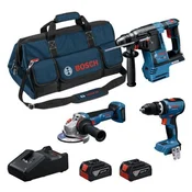 BOSCH Sada AKU nářadí GSB 18V-65 + GBH 18V-26 + GWS 18V-11 S 0615A002M4