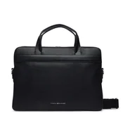 Torba za prenosnik Tommy Hilfiger Th Business Leather Computer Bag AM0AM14731 Črna