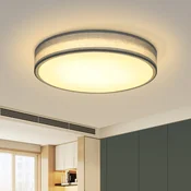 Nettlife NETTLIFE LED stropna svetilka za spalnico, moderna tkanina, okrogla, 3000K, 12W, (22111235)