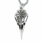 Ogrlica z obeskom Raven Skull - PSY940