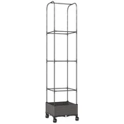 Homestar Dvignjena vrtna greda z mrežo 40x40x185 cm črna, (5000228506)