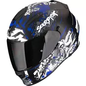 Scorpion EXO-491 Spector integralna motociklisticka kaciga mat crno-plava