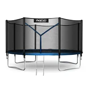 Neo-Sport Vrtni trampolin 13ft/404cm z zunanjo mrežo in lestvijo
