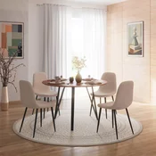 Bessagi Home Jedilna Miza Malmo, O 120cm, Akacija