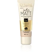EVELINE Satin Matt tekoči puder 101 Ivory 30 ml