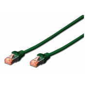 CAT 6 S-FTP patch cord, Cu, LSZH AWG 27/7, length 1 m, color green