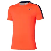 Moška majica Mizuno Tennis Short Sleeve Tee Lava Orange M