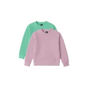 Tommy Life Majica TOMMY 2er-Pack Sweatshirts mit Rippstrick und Rundhalsausschnitt mauve