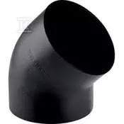 Geberit HDPE koleno 125/45, črne barve (HDPE odvod)