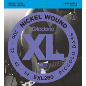DAddario EXL 280 Nickel Wound Picollo Bass Strings