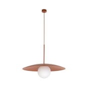 Luster na sajli SLATE 1xE27/15W/230V, precnik 65 cm, u boji cigle