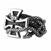 Prstan ETNOX - Iron cross - SR4025