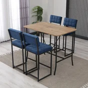 Hanah Home Set barskih stolova i stolica, 110 x 92 x 70 cm, 5 delova, Teget