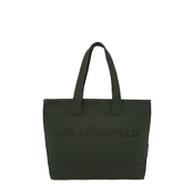 Karl Lagerfeld Nakupovalna torba temno zelena/črna