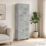 Set ormara 2 kom. Konstruirano drvo Siva 66 x 34,5 x 90 cm
