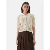 Marella Pletena jopica Voto 2613341055 Écru Regular Fit