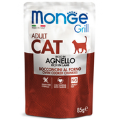 Monge | Grill Cat Lamb za odrasle mačke z jagnjetino v želeju