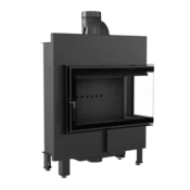 Kratki vgradni kamin LUCY/14/SLIM/P/BS/BLACK
