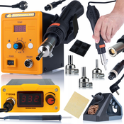 Rosfix KOMPLET SPAJKALNE POSTAJE T12 ROSFIX ORANGE AKBASH STANDARD T12OAS ELECTRIC PRO SERIES + ROSFIX 858D POSTAJA ZA SPAJKANJE Z VROČIM ZRAKOM + KOMPLET 3 ŠOB, (21739278)