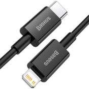 USB kabel Baseus Superior PD Fast Charging Type-C na Lightning 20W 1m crni