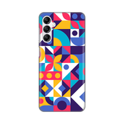 Ovitek Print za Samsung Galaxy A14 4G/5G My Print Cover, Colorful Mosaic, modra in pisana