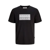 JACK & JONES Majica JCOFusion siva/črna/bela