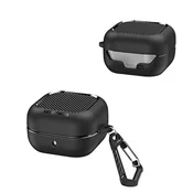 Ovitek Techsuit CarbonFiber za Samsung Galaxy Buds 4/Buds 4 Pro - črn