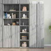 vidaXL Visoka omara siva sonoma 40x41x185 cm inženirski les