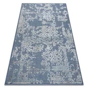 eoshop Preproga Strukturna SOLE D3811 Ornament - ravna vez modra/bež ( - Velikost: 80x250 cm)