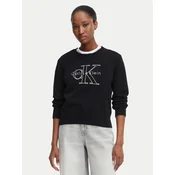 Calvin Klein Jeans Pulover LV047G322G Črna Regular Fit