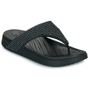 Crocs GETAWAY GEMS TRIANGLE FLIP Črna