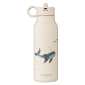 liewood® steklenička iz nerjavečega jekla s slamico falk 350 ml sea creature sandy