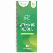 Essentials Vitamin D3 kapljice 10,000 IU, visok odmerek - vegetarijansko, 300 kapljic