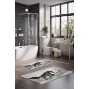 Lessentiel Maison Set prostirki za kupatilo CT-5131, 2 Komada, Siva