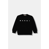Otroški bombažen pulover Marni MS340U SWEAT-SHIRT črna barva, M01612