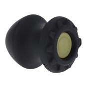 Oxballs Kum Keeper Medium Black - Silicone Plug with Removable Stopper DJH009B