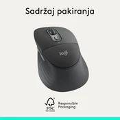 LOGITECH brezžična miška Signature Comfort Plus M850 L