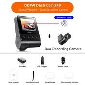 KJB Avto kamera Z40 1944P s senzorjem Sony IMX335 Z40 Dual GPS, brez kartice