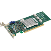 Supermicro SUPERMICRO NVMe HBA Card (retimer) 4 int. OcuLink ports, LP, PCI-E, AOC-SLG3-4E4T-O (AOC-SLG3-4E4T-O)