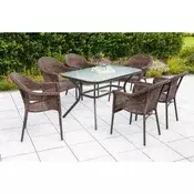 Gardenson Vrtna Garnitura Ravenna, Temno Rjava, 7-Delna